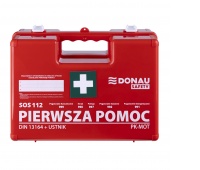Apteczka DONAU SAFETY, plastikowa, K-10 +A, pomarańczowa