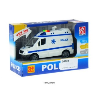 SAMOCHÓD POLICYJNY ŚW/DŹW W PUDEŁKU 3547, Pojazdy, Zabawki
