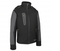 Rain jacket BEESWIFT, insulated, size L, black/gray