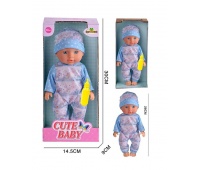LALKA BOBAS CUTE BABY Z BUTELKĄ 30CM. 2062