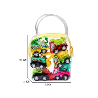 AUTKA 6SZT. W ETUI Z RĄCZKA 3670, Pojazdy, Zabawki