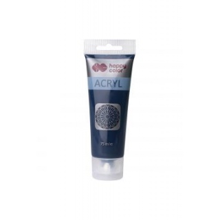 FARBA AKRYLOWA 75ML HAPPY COLOR BŁĘKIT PRUSKI, Farby, Plastyka