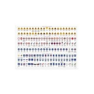 PODKŁAD OKLEJANY ZNAKI DROGOWE, Podkładki na biurko, Wyposażenie biura