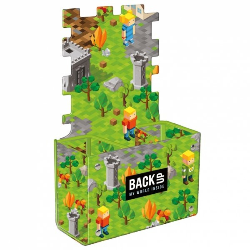POJEMNIK NA PRZYBORY SZKOLNE BACKUP 6 A 61 GAME, Przyborniki na biurko, Galanteria biurowa
