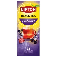 Herbata LIPTON Feel Good Selection, Refresh, czarna porzeczka, 25 kopert