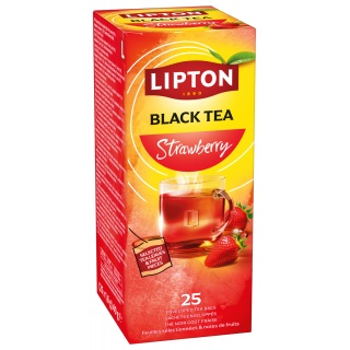 Herbata LIPTON Feel Good Selection, Refresh, truskawka, 25 kopert