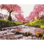 Paint by numbers BRUSHME, 40x50 cm, the river near the sakura, 1 pcs.