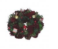 WIANEK OZDOBNY Z KOMPOZYCJĄ 22CM.