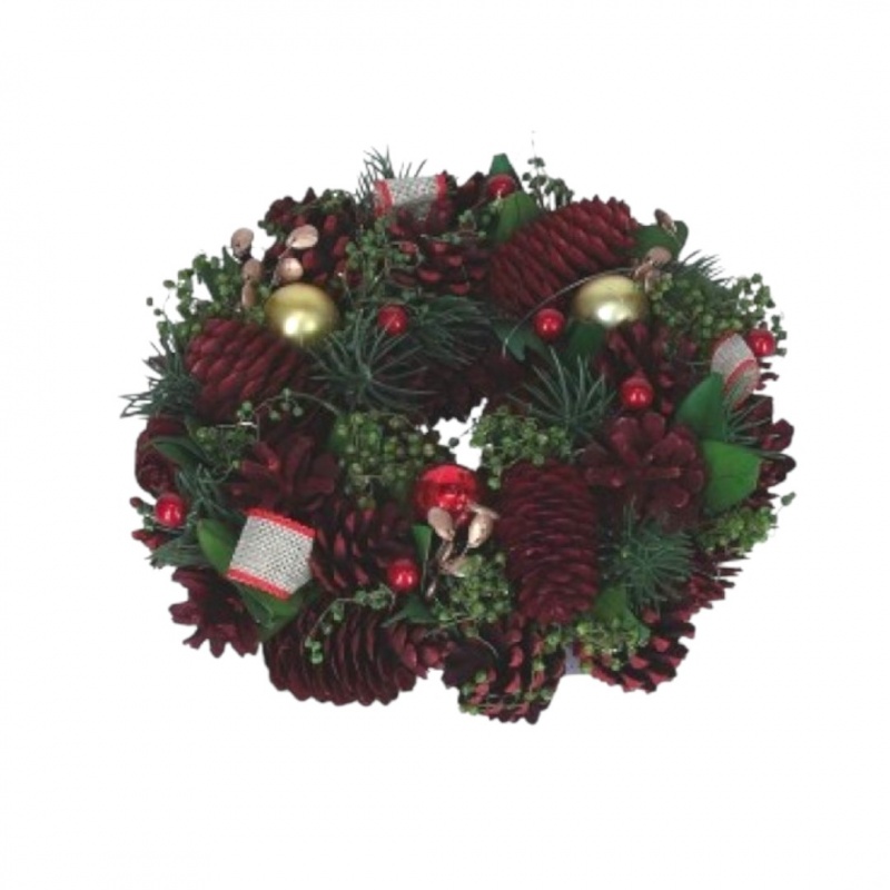 WIANEK OZDOBNY Z KOMPOZYCJĄ 22CM., Dekoracje, ozdoby, Art. dekoracyjne i prezentowe