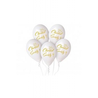 BALONY PREMIUM HEL CHRZEST ŚW.KRZYŻ 13" 5szt., Balony, Art. na okazje i przyjęcia