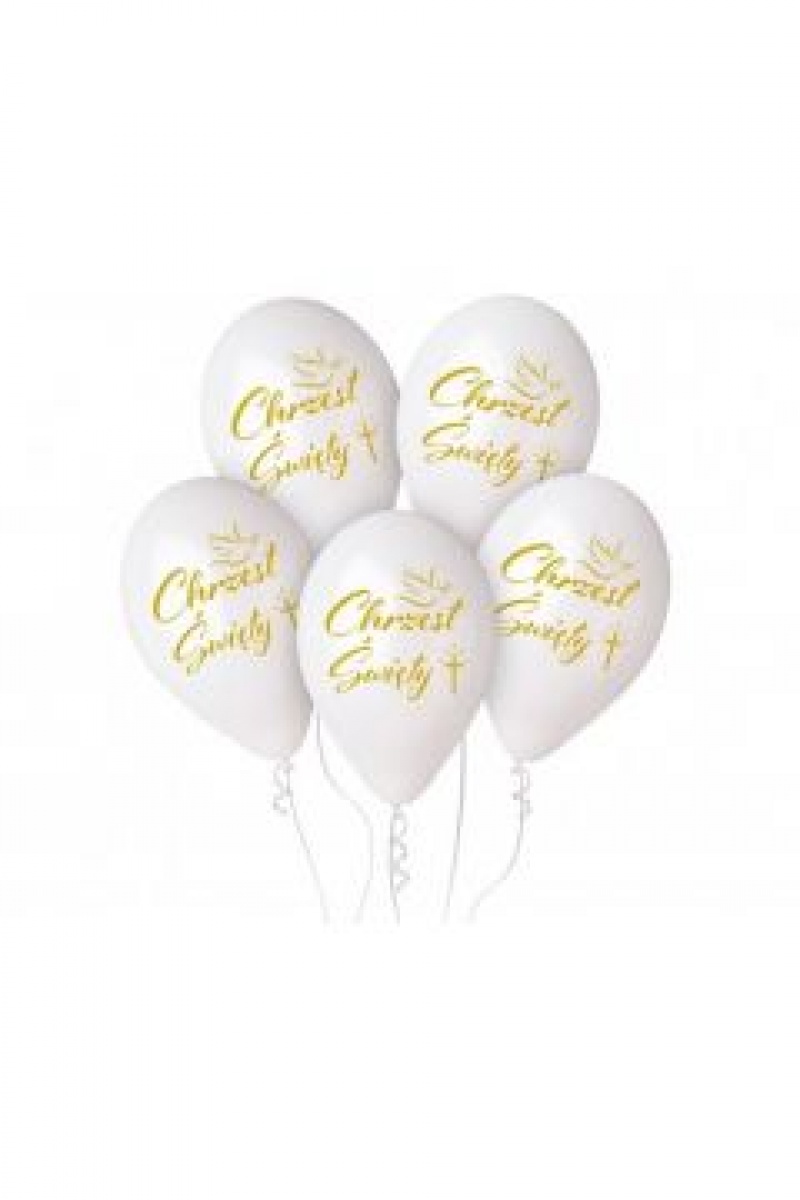 BALONY PREMIUM HEL CHRZEST ŚW.KRZYŻ 13" 5szt., Balony, Art. na okazje i przyjęcia