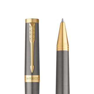 Długopis Parker Ingenuity Grey GT BP M.BLK GB, Długopisy automatyczne, Art. do pisania i korygowania