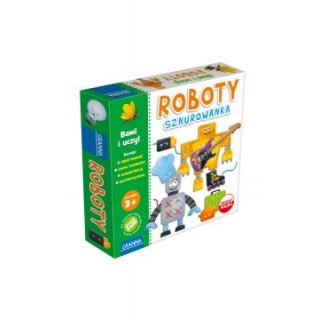 GRA ROBOTY SZNUROWANKA PL 4366, Edukacyjne, Gry