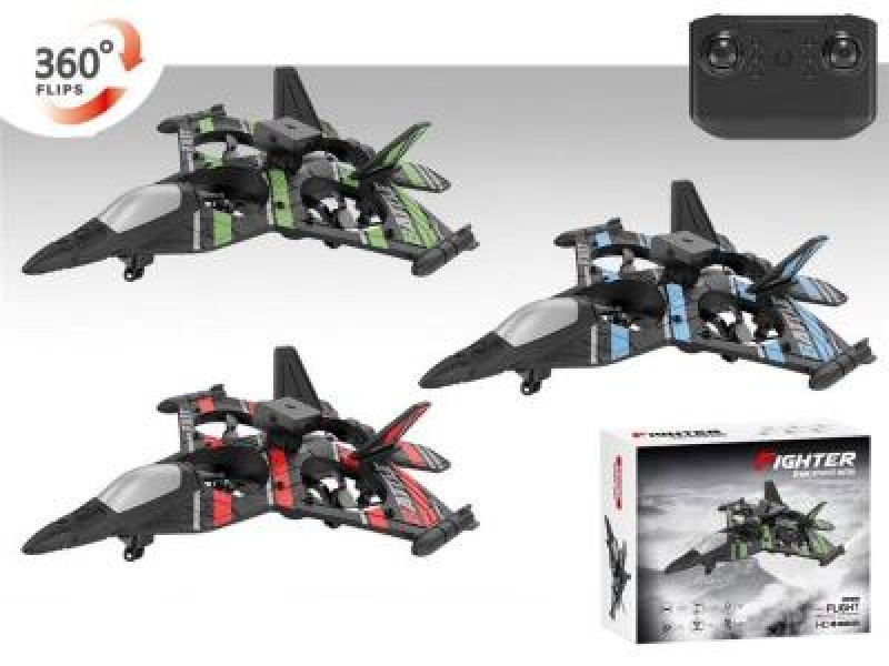 Dron Quadrocopter Fighter R/C rotacja 360 3 kol,, Zdalnie sterowane, Zabawki