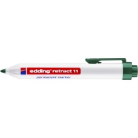 Marker permanentny automatyczny e-11 EDDING, 1,5-3mm, zielony, Markery, Artykuły do pisania i korygowania