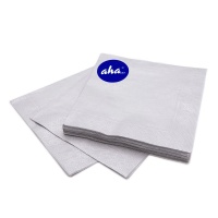 Napkins AHA, 3-layer, folding 1/4, 33x33cm, 20 pcs, pastel gray