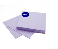 Napkins AHA, 3-layer, folding 1/4, 33x33cm, 20 pcs, pastel heather