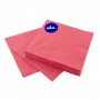 Napkins AHA, 3-layer, folding 1/4, 33x33cm, 20 pcs, red