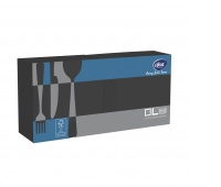 Napkins AFH AHA, 2-layer, folding 1/4, 24x24 cm, 200 pcs, black