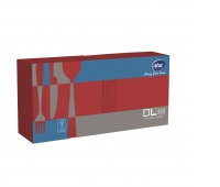 Napkins AFH AHA, 2-layer, folding 1/4, 33x33cm, 250 pcs, red