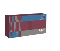 Napkins AFH AHA, 2-layer, folding 1/4, 33x33cm, 250 pcs, maroon