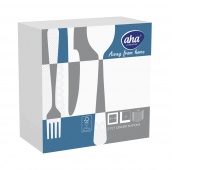 Napkins AFH AHA, 2-layer, folding 1/4, 40x40cm, 100 pcs, white