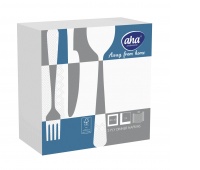 Napkins AFH AHA, 3-layer, folding 1/4, 40x40cm, 100 pcs, white
