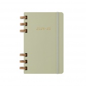 Spiral academic calendar MOLESKINE July 2024-June 2025, L, hardcover, 15x21cm, crush kiwi