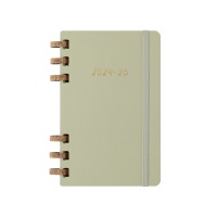 Spiral academic calendar MOLESKINE July 2024-June 2025, L, hardcover, 15x21cm, crush kiwi