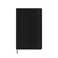 Daily calendar MOLESKINE 2024/25, 18M, L, softcover, 13x21cm, black