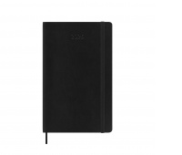 Daily calendar MOLESKINE 2025, 12M, L, softcover, 13x21cm, black