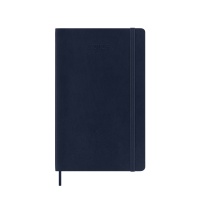 Daily calendar MOLESKINE 2025, 12M, L, softcover, 13x21cm, sapphire blue