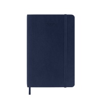 Daily calendar MOLESKINE 2025, 12M, P, softcover, 9x14cm, sapphire blue