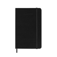 Horizontal weekly calendar MOLESKINE 2024/25, 18M, P, hardcover, 9x14cm, black