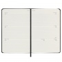 Horizontal weekly calendar MOLESKINE 2024/25, 18M, P, hardcover, 9x14cm, black