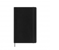 Weekly calendar MOLESKINE 2024/25, 18M, L, softcover, 13x21cm, black