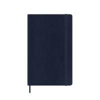 Weekly calendar MOLESKINE 2024/25, 18M, L, softcover, 13x21cm, sapphire blue