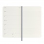 Weekly calendar MOLESKINE 2024/25, 18M, L, softcover, 13x21cm, sapphire blue