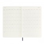 Weekly calendar MOLESKINE 2024/25, 18M, L, softcover, 13x21cm, sapphire blue