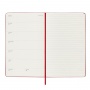 Weekly calendar MOLESKINE 2024/25, 18M, L, hardcover, 13x21cm, scarlet red