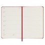 Weekly calendar MOLESKINE 2024/25, 18M, P, hardcover, 9x14cm, scarlet red