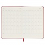 Weekly calendar MOLESKINE 2024/25, 18M, P, hardcover, 9x14cm, scarlet red