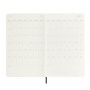 Weekly calendar MOLESKINE 2025, 12M, L, softcover, 13x21cm, sapphire blue