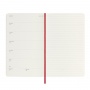 Weekly calendar MOLESKINE 2025, 12M, L, softcover, 13x21cm, scarlet red