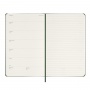 Weekly calendar MOLESKINE 2025, 12M, L, hardcover, 13x21cm, myrtle green