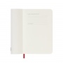 Weekly calendar MOLESKINE 2025, 12M, P, softcover, 9x14cm, scarlet red