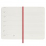 Weekly calendar MOLESKINE 2025, 12M, P, softcover, 9x14cm, scarlet red