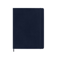 Weekly calendar MOLESKINE 2025, 12M, XL, softcover, 19x25cm, sapphire blue