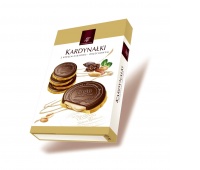 Kardynałki kakaowo-orzechowe TAGO, w polewie, 180g, Ciastka, Artykuły spożywcze