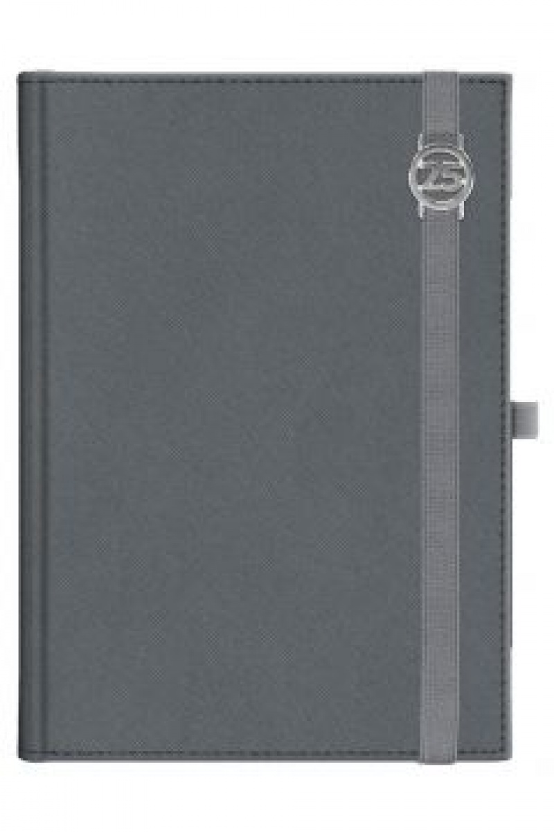 KALEND.CROSS B5 TYG+NOTES GUMKA/AŻ.DAT.SREBR.2025, Tygodniowe, Kalendarze